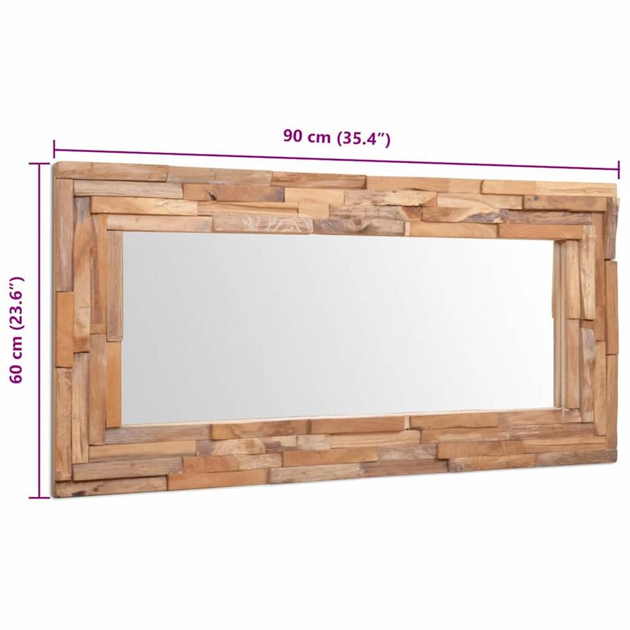 VidaXL Dekorativer spiegel teak  