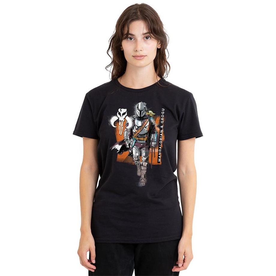 STAR WARS Mandalorian Grogu T-Shirt con Stampa Grafica  