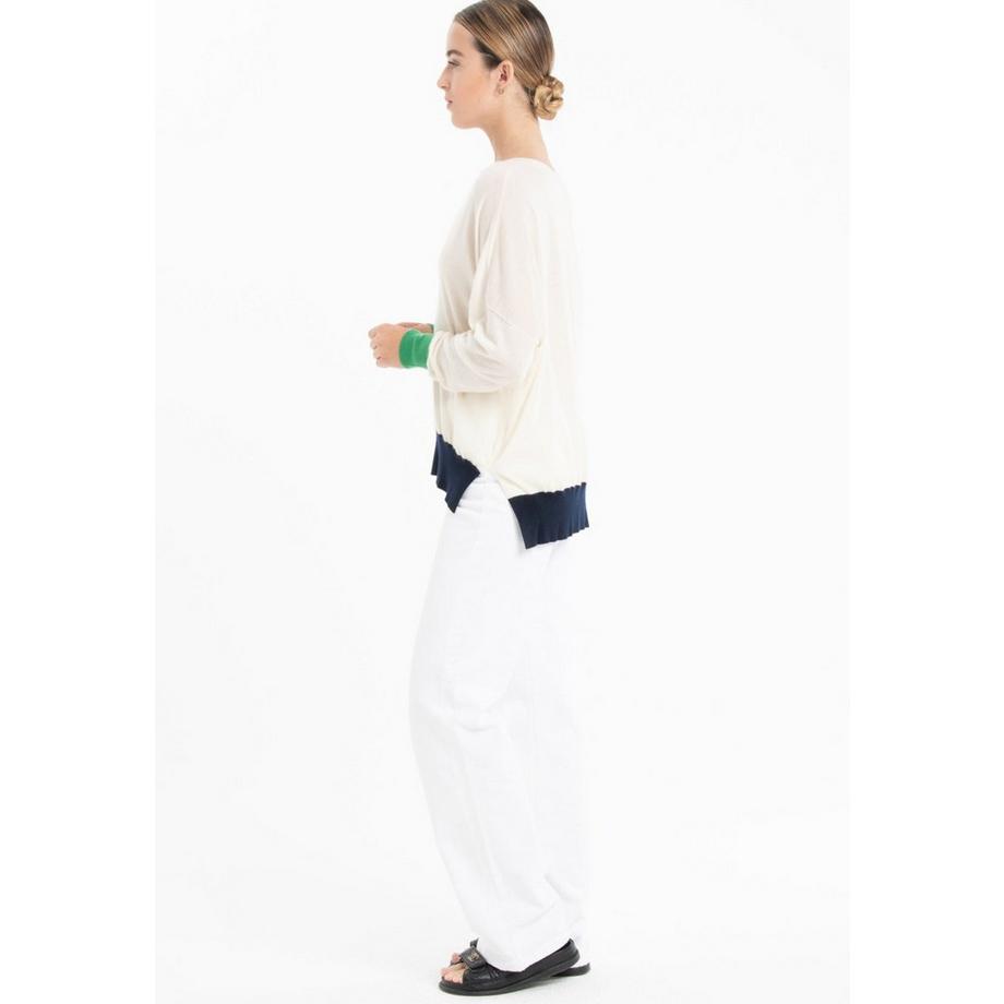 Studio Cashmere8 Oversize V-Ausschnitt Pullover  