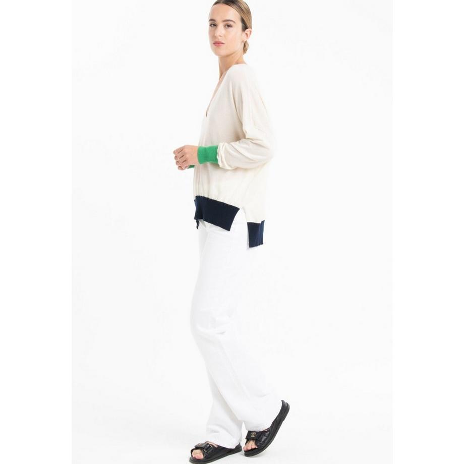 Studio Cashmere8 Oversize V-Ausschnitt Pullover  