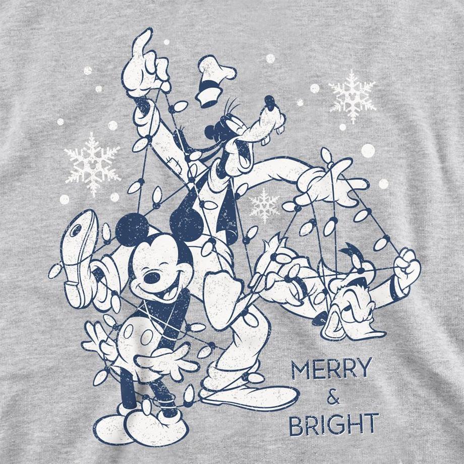 Disney  Merry, Bright And Tied Up In Lights Sweatshirt  , meliert 
