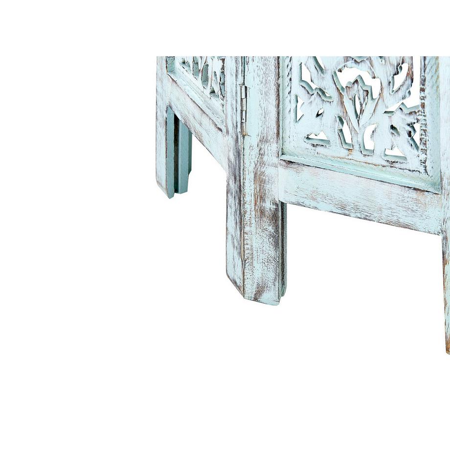 Beliani Beistelltisch aus Mangoholz Retro BORAI  