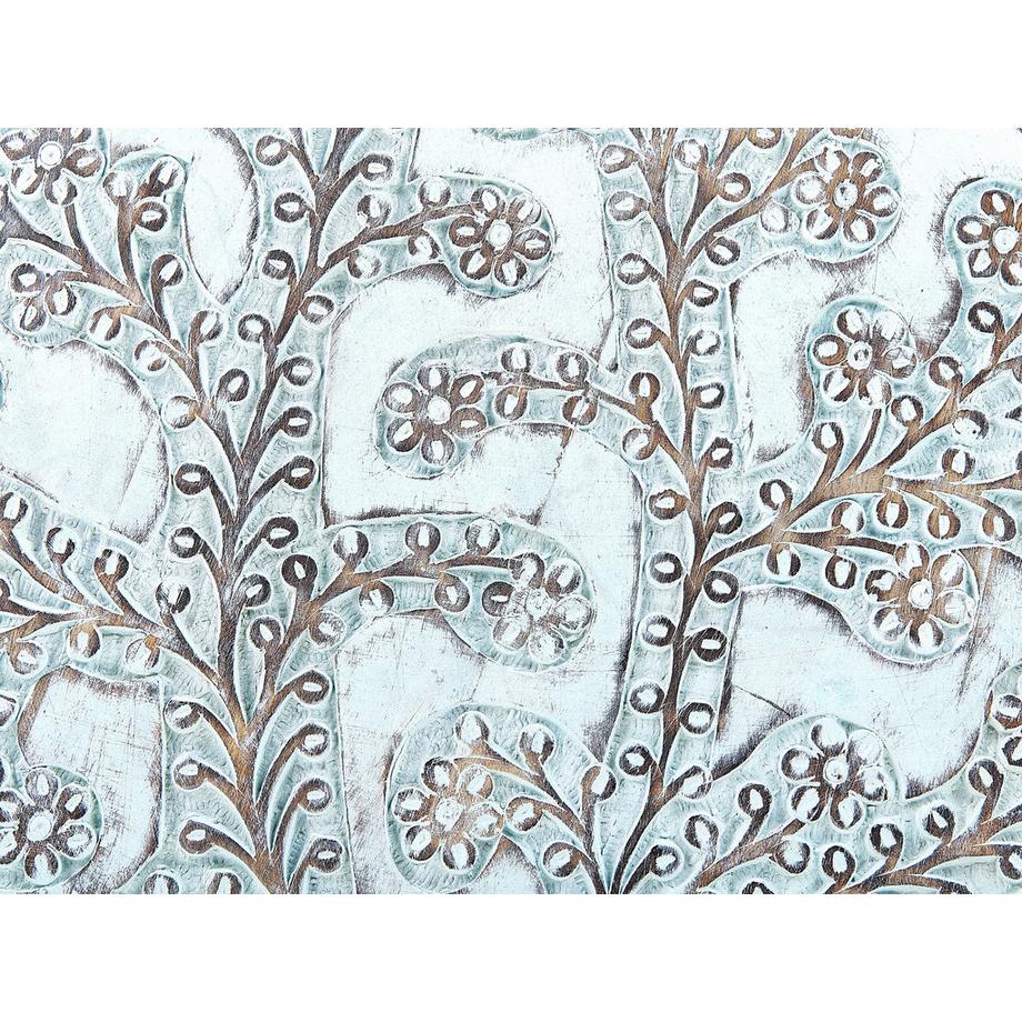 Beliani Beistelltisch aus Mangoholz Retro BORAI  