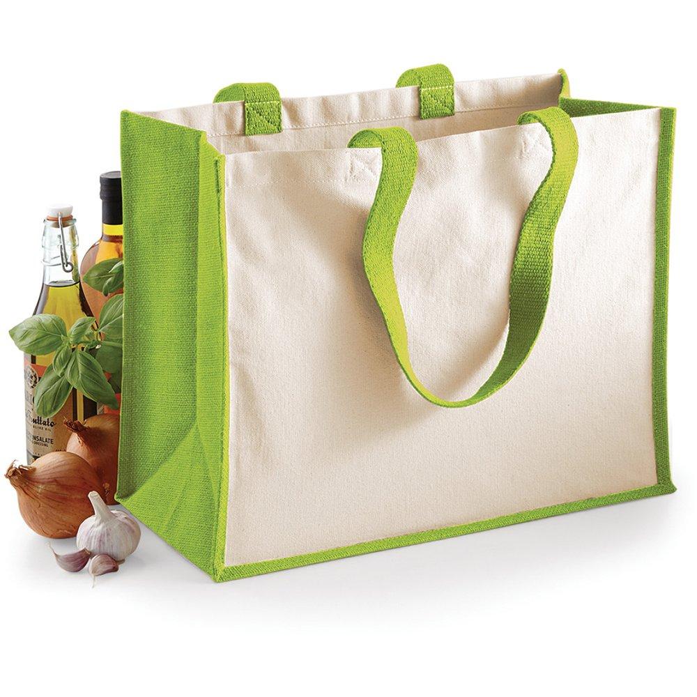 Westford Mill  Printers JuteTasche Shopper Einkaufstasche, 21 Liter 