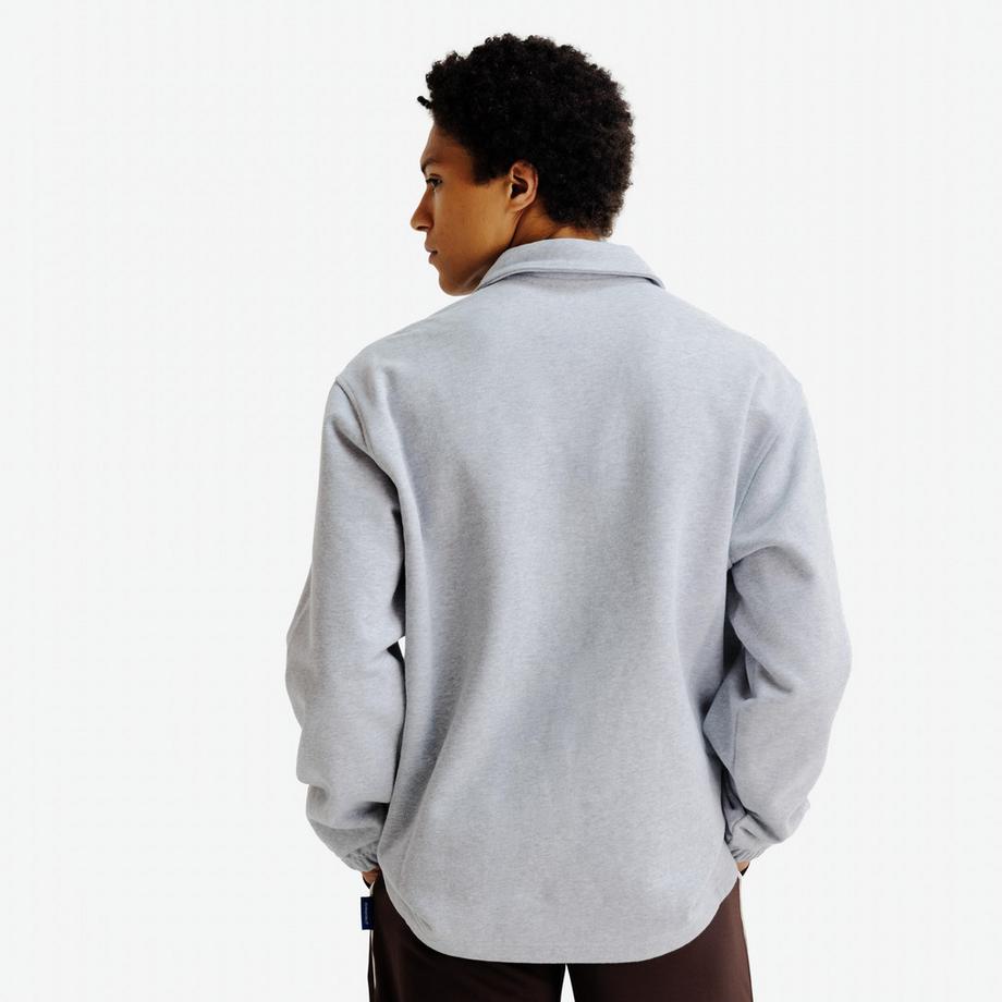 DECATHLON Sweat polo relax homme, Heritage, gris  