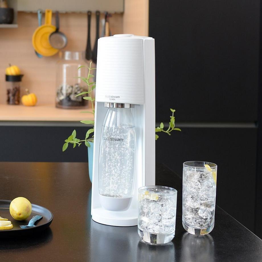 sodastream  Terra Weiss inkl.1 Fuse Flasche 1L - Wassersprudler 