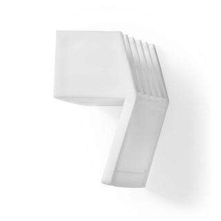 Nedis  Gestion des câbles | Serre-câbles | Click and Go | 2 pcs. | Nombre de fentes : 5 Disques | Épaisseur maximale du câble : 7,1 mm | Polypropylène | Blanc 