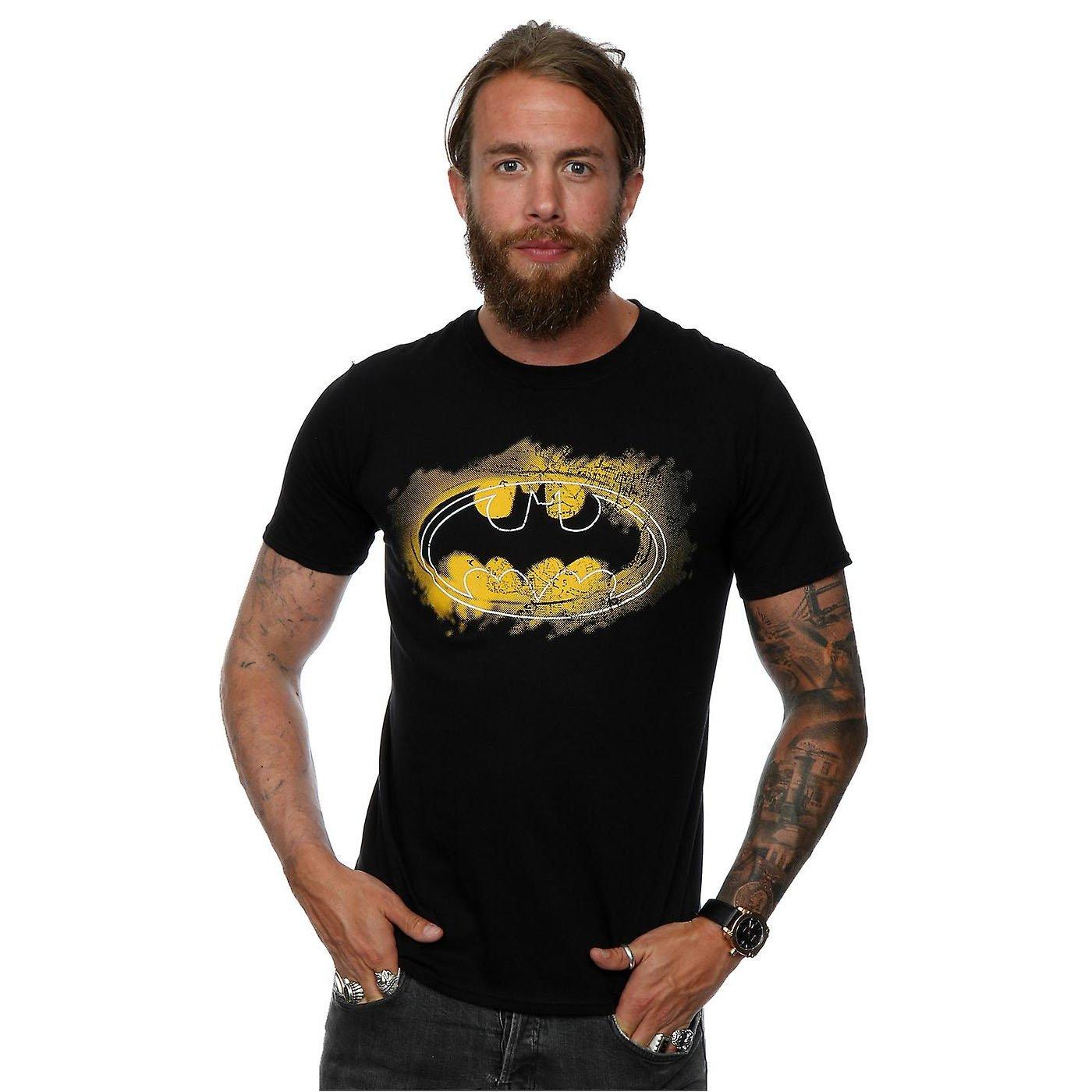 BATMAN Logo Spray T-Shirt Manches Courtes  