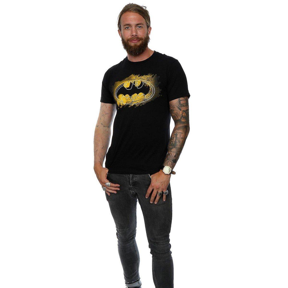 BATMAN Logo Spray T-Shirt Maniche Corte  