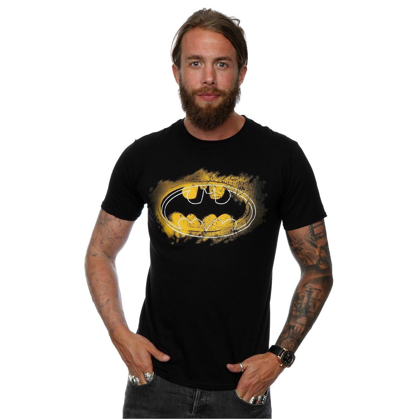BATMAN Logo Spray T-Shirt Manches Courtes  