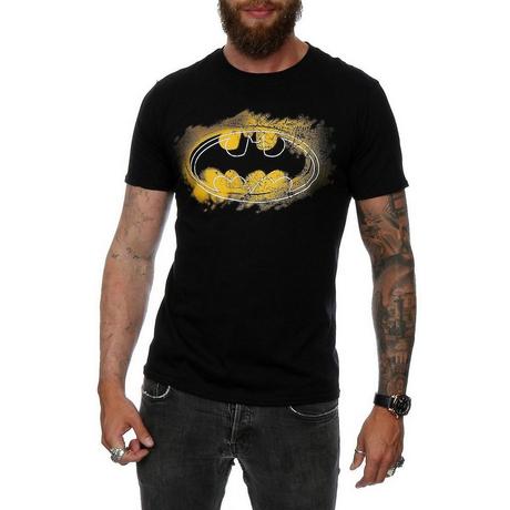 BATMAN Logo Spray T-Shirt Maniche Corte  