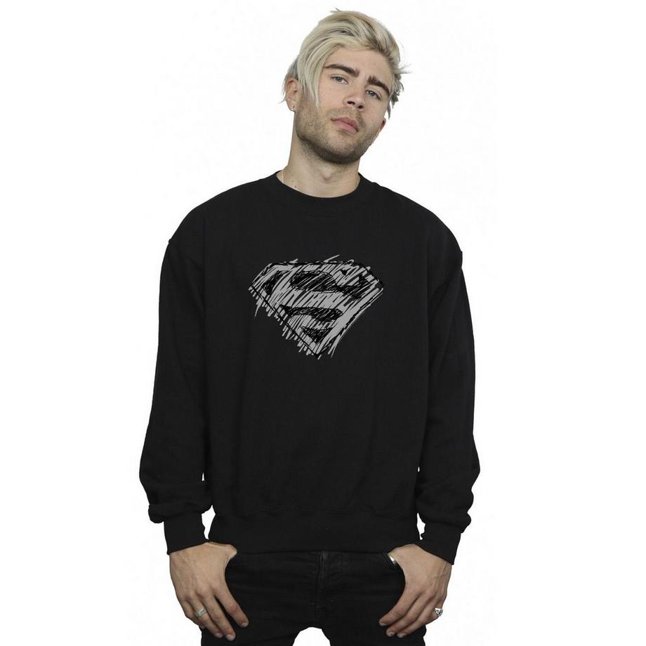 DC COMICS Superman Sketch Logo Felpa  