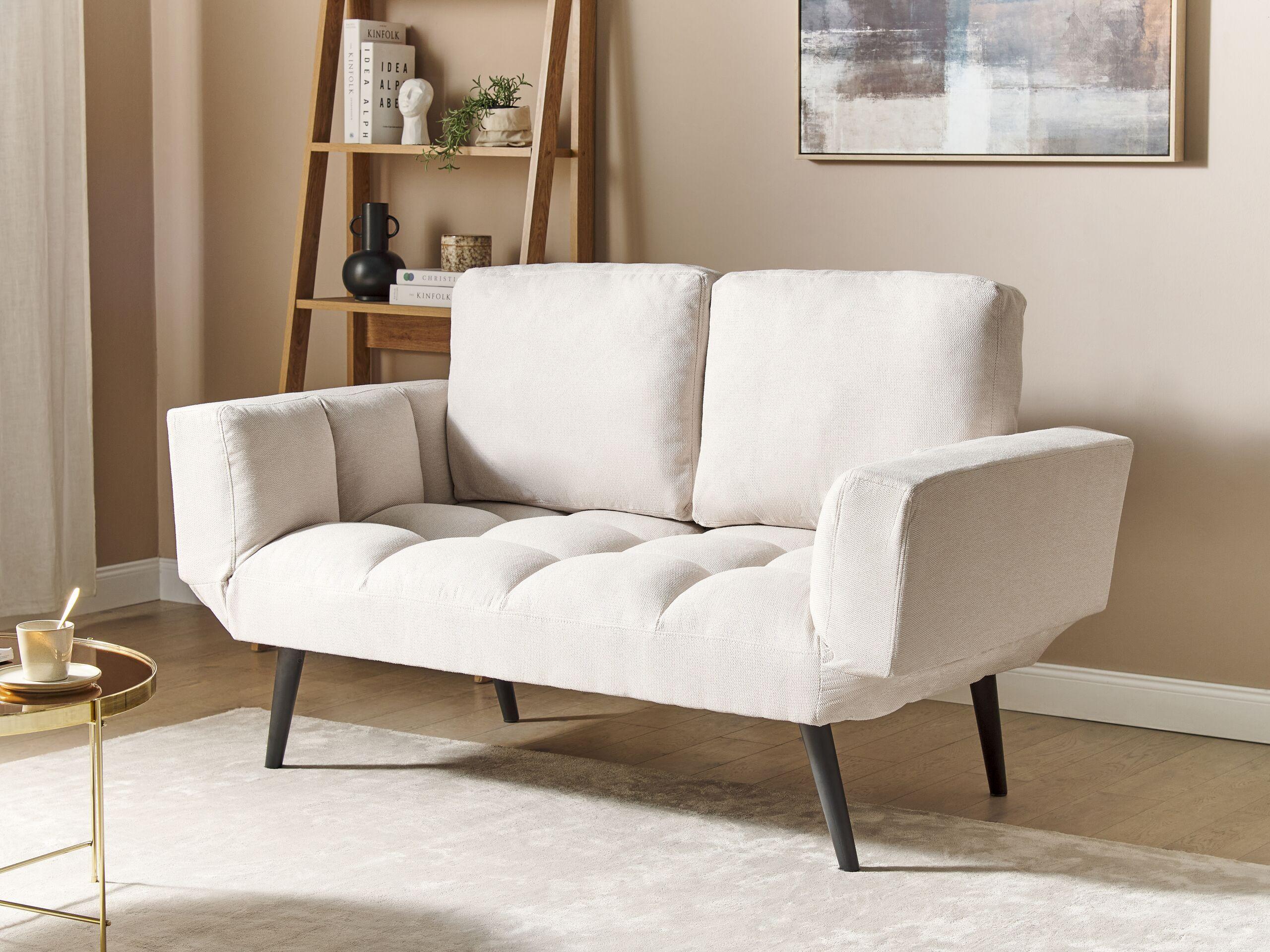 Beliani Schlafsofa aus Polyester Retro BREKKE  