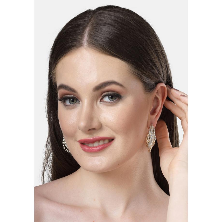 AVANT-GARDE PARIS  Diva Kollektion Cubic Zirconia Geschichtete Creolen 