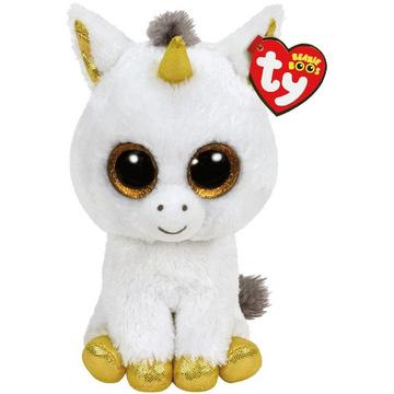 Gluchis Pegasus Einhorn, weiß/gold Beanie Boos 24 cm