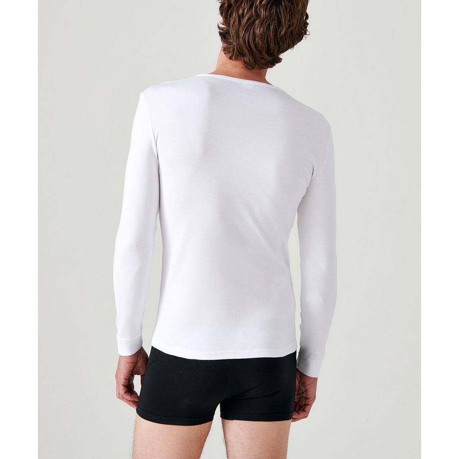 Damart Langärmeliges Rundhals-Thermo-Shirt Wärmegrad Medium  