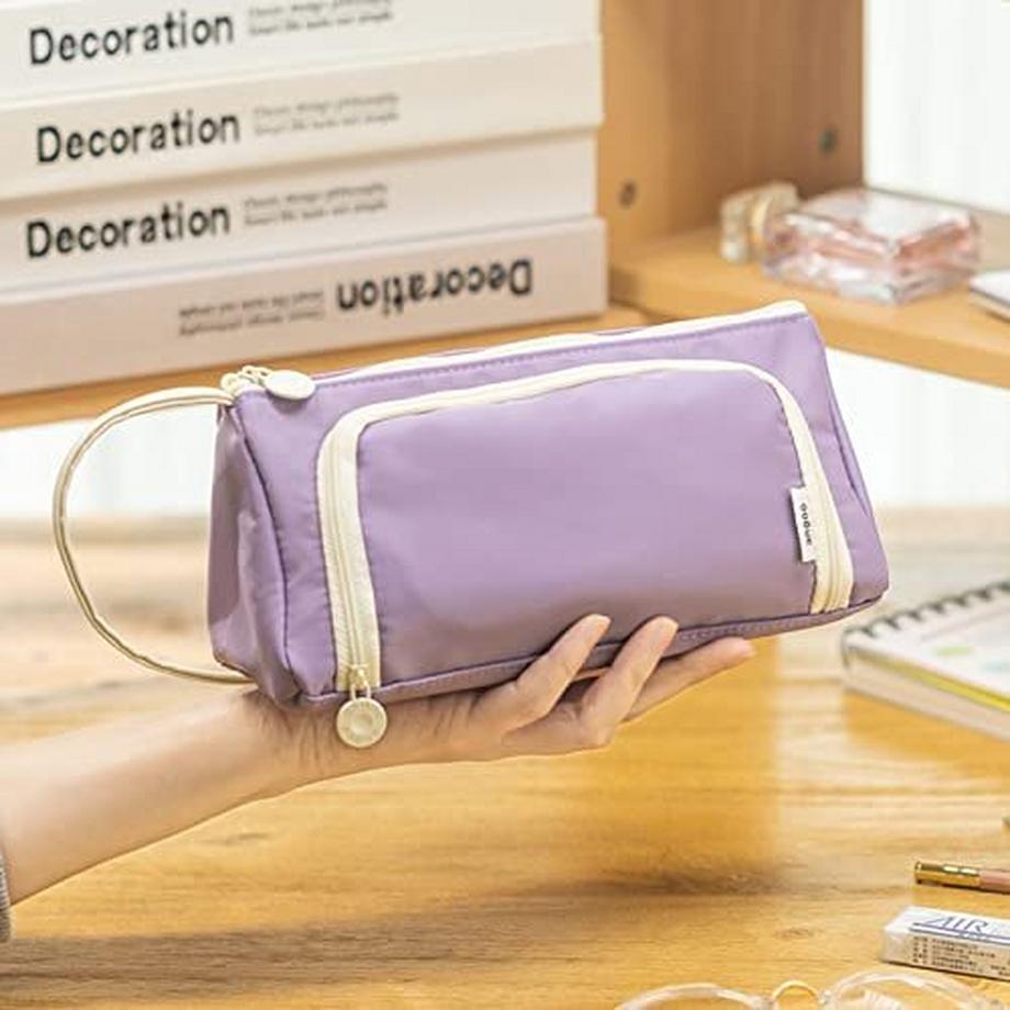 Only-bags.store Trousse à crayons trousse à crayons grande capacité trousse à crayons pour adolescent pour l'école et le bureau  