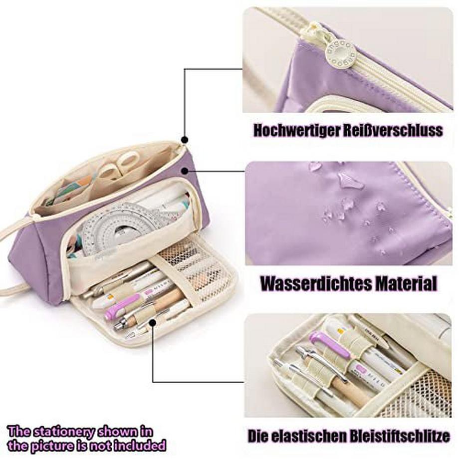 Only-bags.store Trousse à crayons trousse à crayons grande capacité trousse à crayons pour adolescent pour l'école et le bureau  