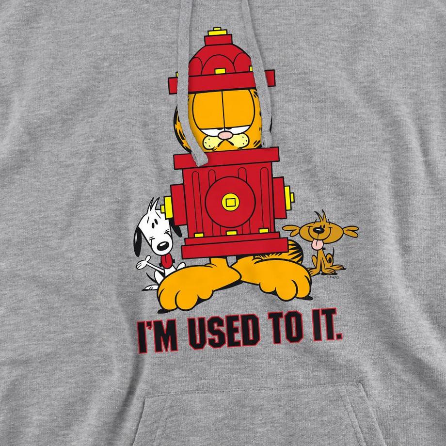 Garfield I'm Used To It Felpa Con Cappuccio  