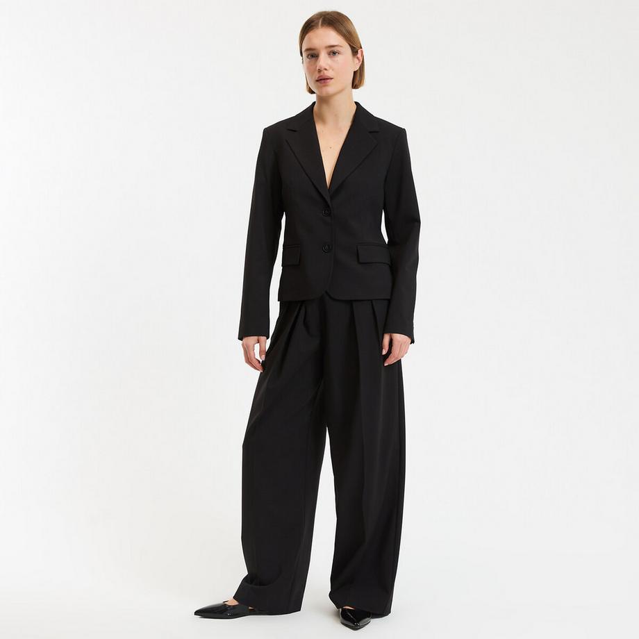 La Redoute Collections Loose-Fit Bundfaltenhose  