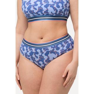 Ulla Popken Culottes Midi Lot de 2 Jersey Bord-Côte Motif Uni  