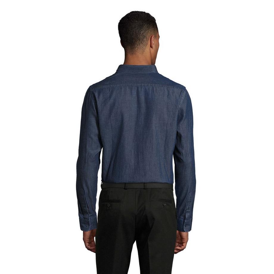 SOLS Barry Camicia Maniche Lunghe Denim  