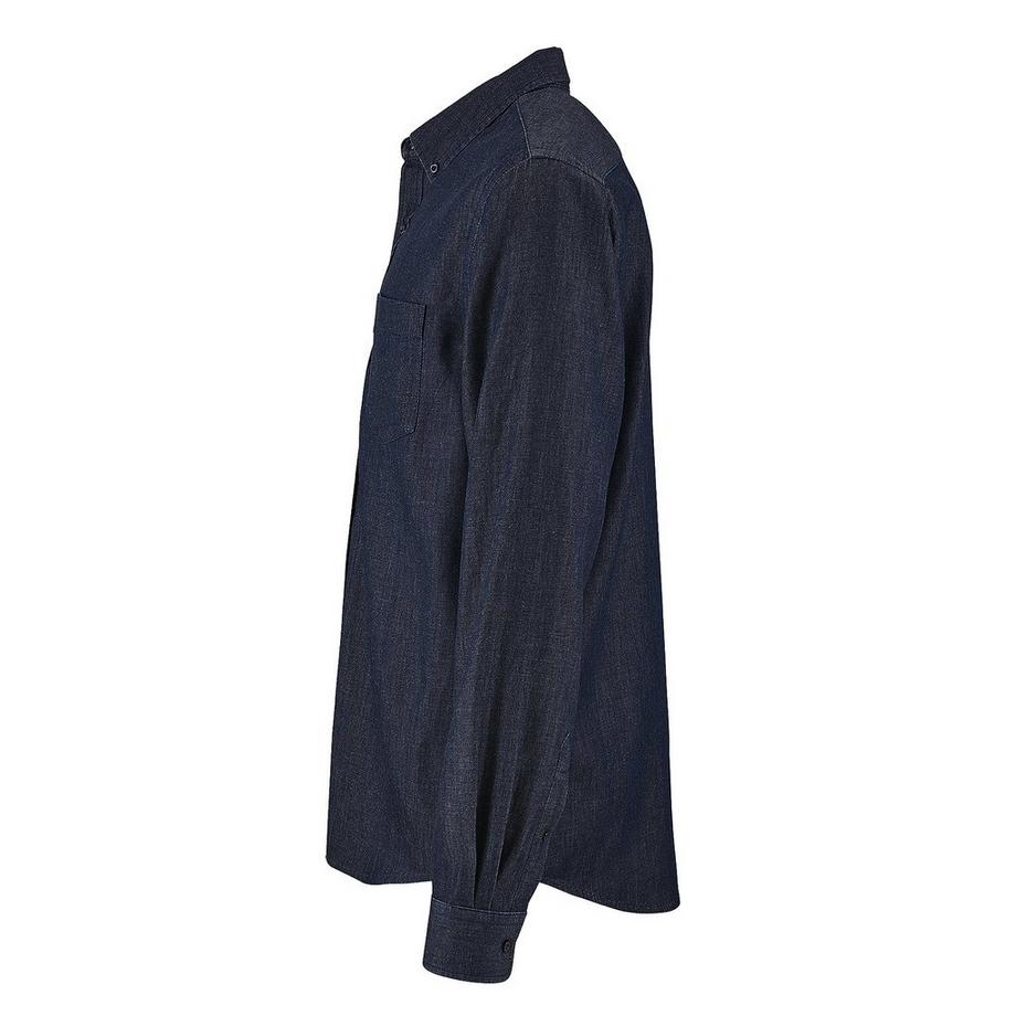 SOLS Barry Camicia Maniche Lunghe Denim  