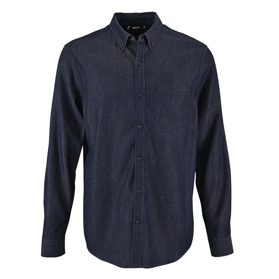 Barry Langarm Denim Hemd