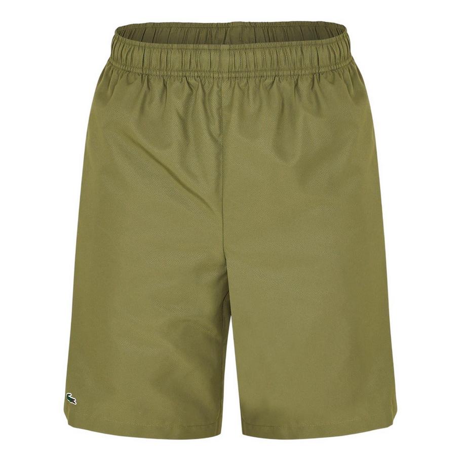 Pantaloncini Semplice Tessuto Elasticizzato Vestibilità Rilassata