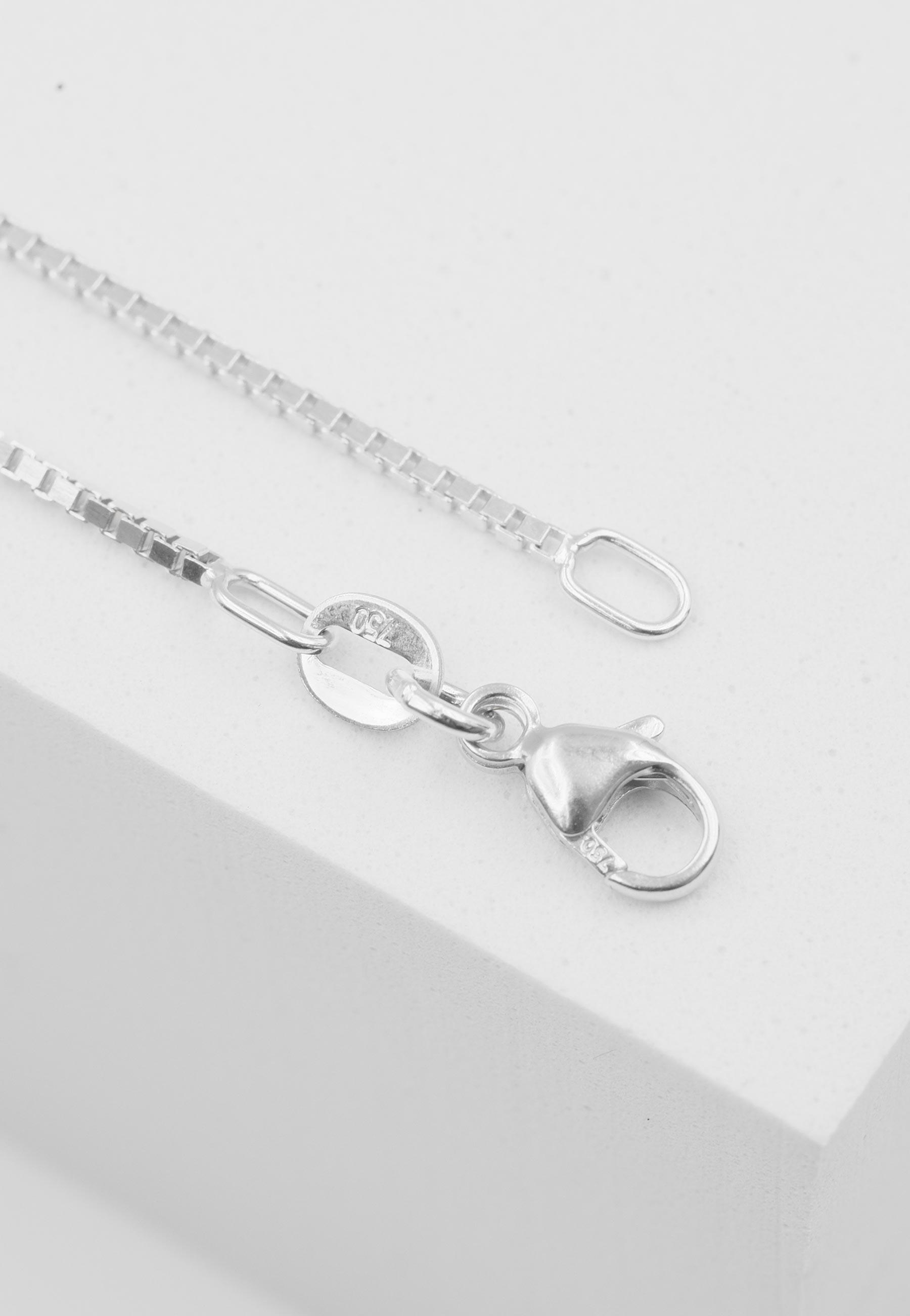 MUAU Schmuck  Collier Venezianer Weissgold 375, 1.1mm, 40cm 