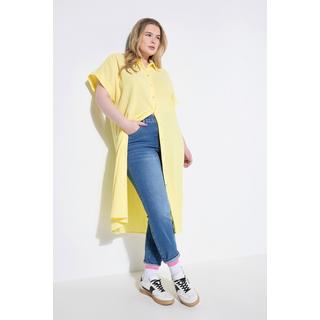 Studio Untold Longbluse Eggshape Musselin Halbarm  