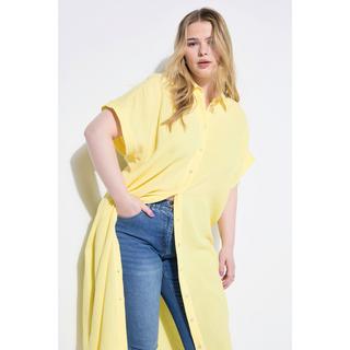 Studio Untold Longbluse Eggshape Musselin Halbarm  