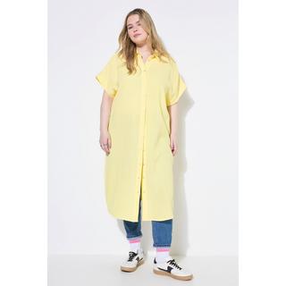 Studio Untold Longbluse Eggshape Musselin Halbarm  