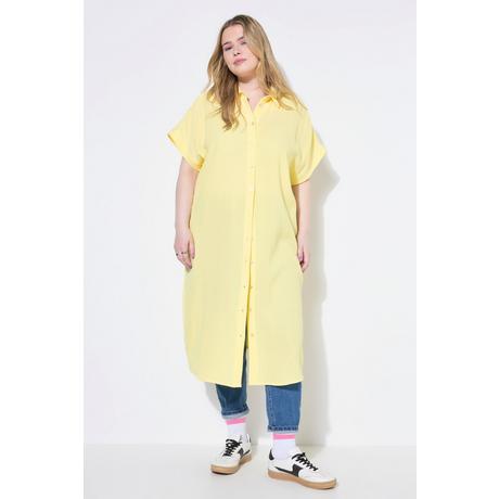Studio Untold Longbluse Eggshape Musselin Halbarm  