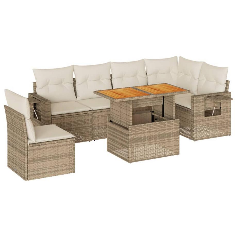 Ensemble de canapés de jardin rotin synthétique