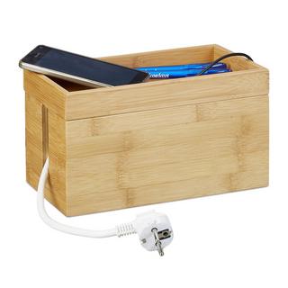Northix Boîte à câbles en bambou  