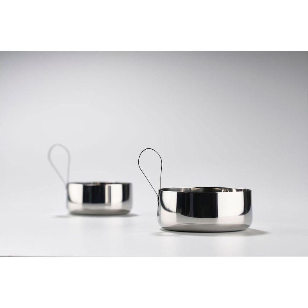 Zone Denmark Schale Rocks mit Löffel 1 Stück, Silber (0.85 cm, 200 l)  