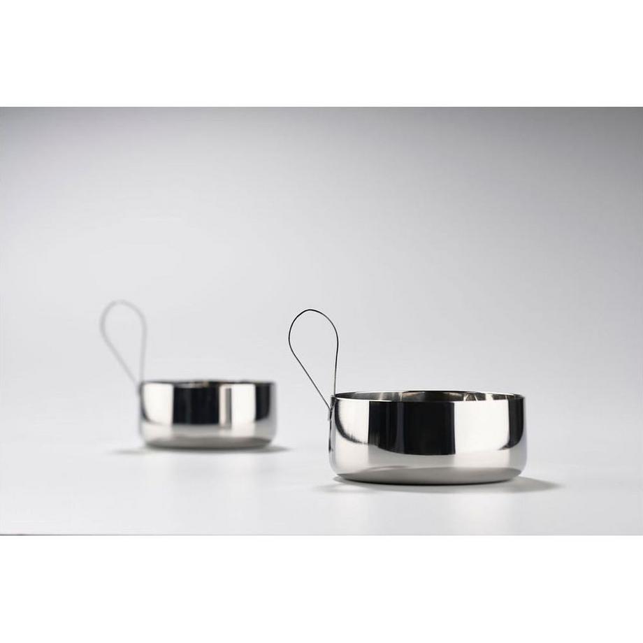 Zone Denmark Schale Rocks mit Löffel 1 Stück, Silber (0.85 cm, 200 l)  