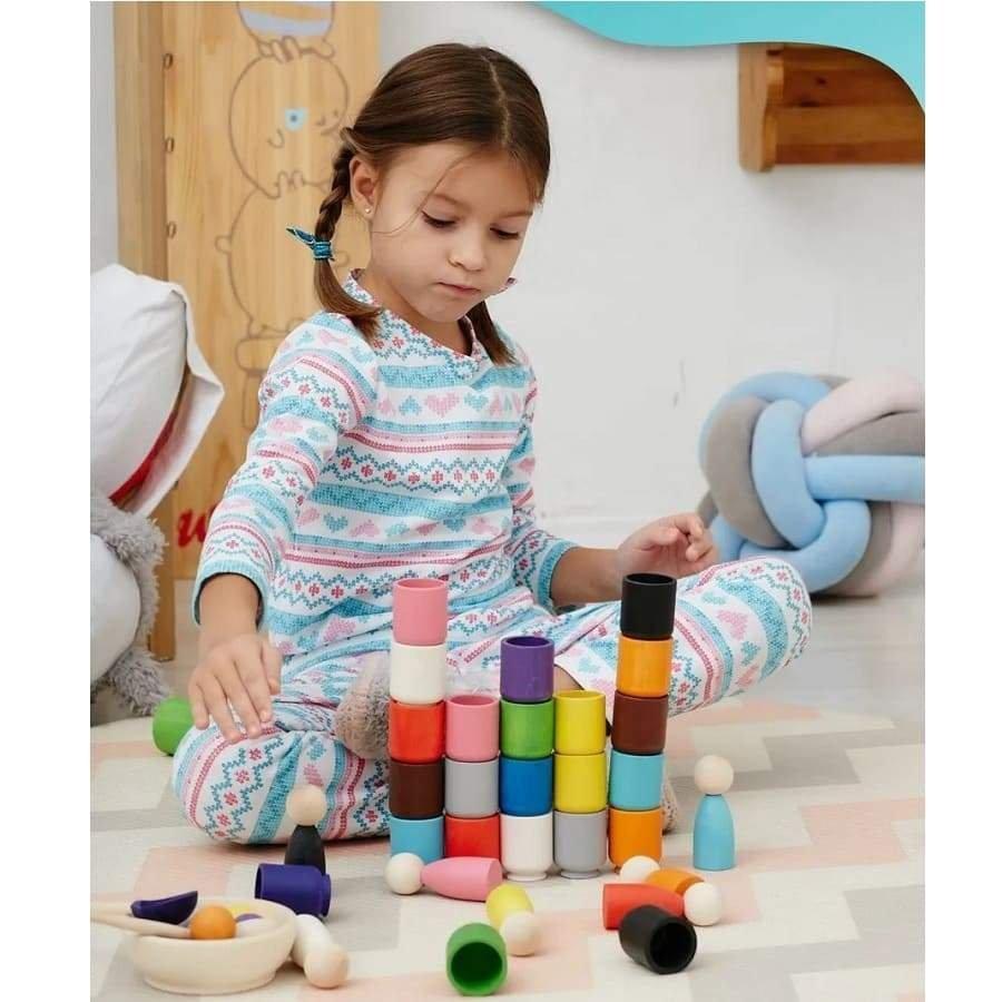 Activity-board  Jouets ouverts pour enfants, jouets à trier pour enfants en bas âge, bac de rangement Waldorf, plateau de tri rond, tableau d'activités en bois, jeu d'activités de tri 