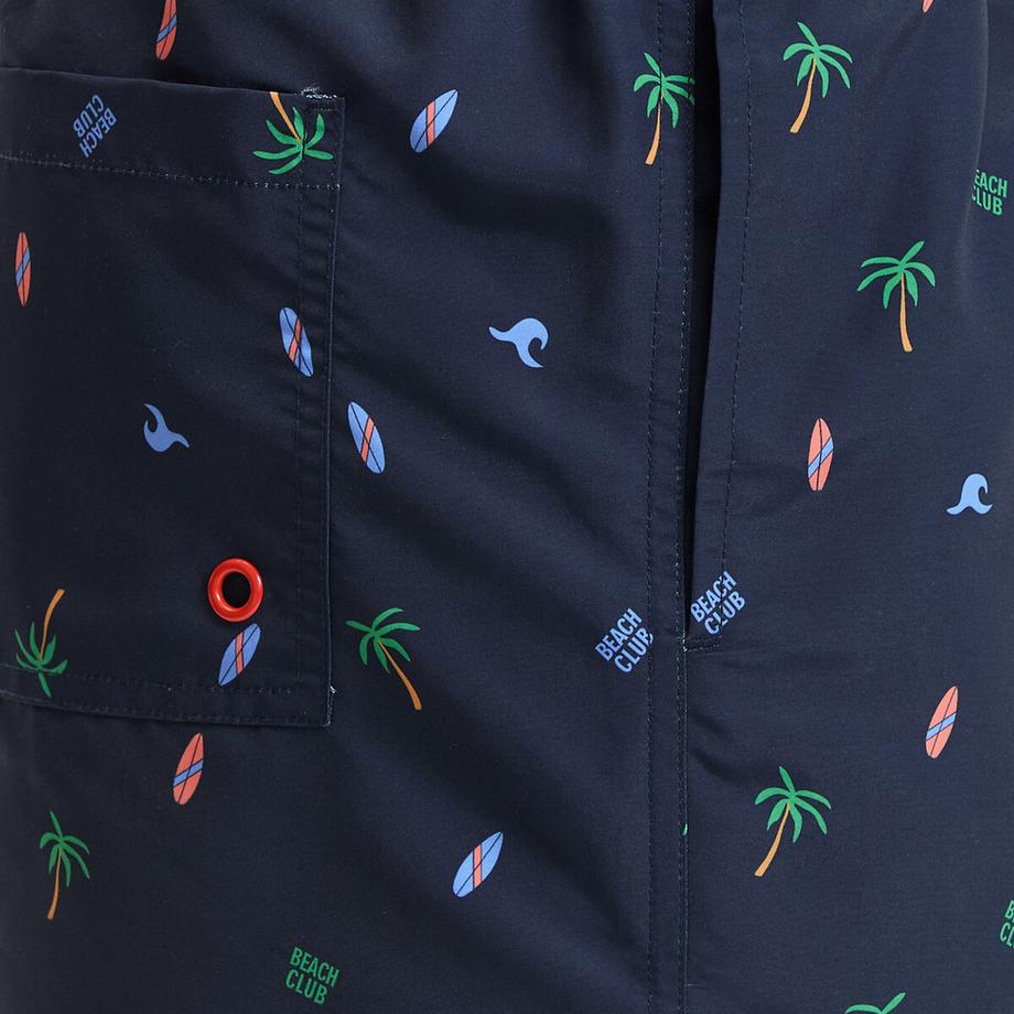 La Redoute Collections Short de bain imprimé palmiers et planches de surf  