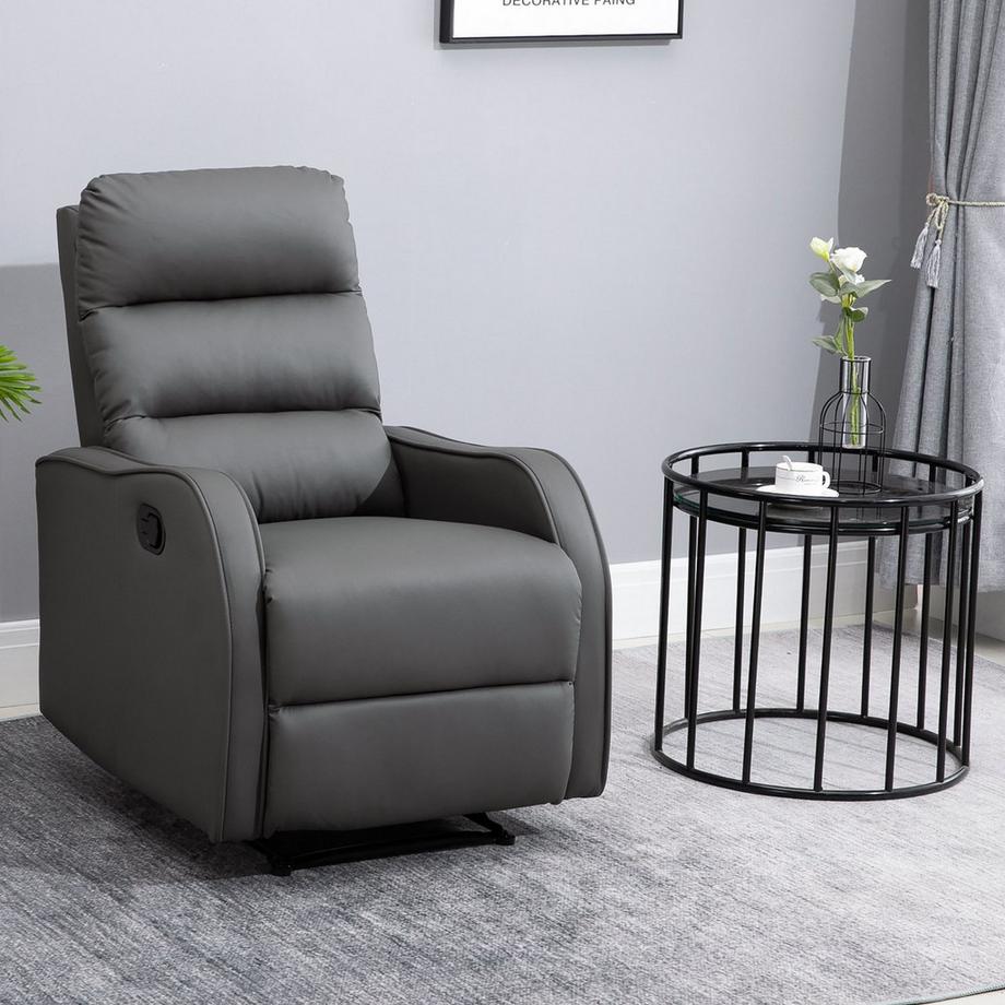 Northio Fauteuil De Relaxation Avec Fonction Berçante Et Inclinable, Rotatif, Porte-Gobelet, Chiffon Microfibre  