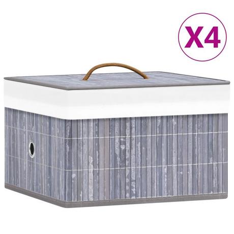 VidaXL Boîte de rangement bambou  