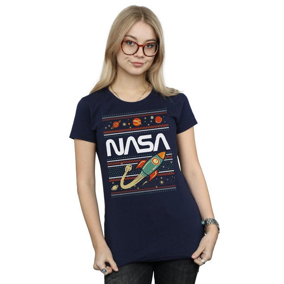 Nasa Christmas Jumper Style T-Shirt  