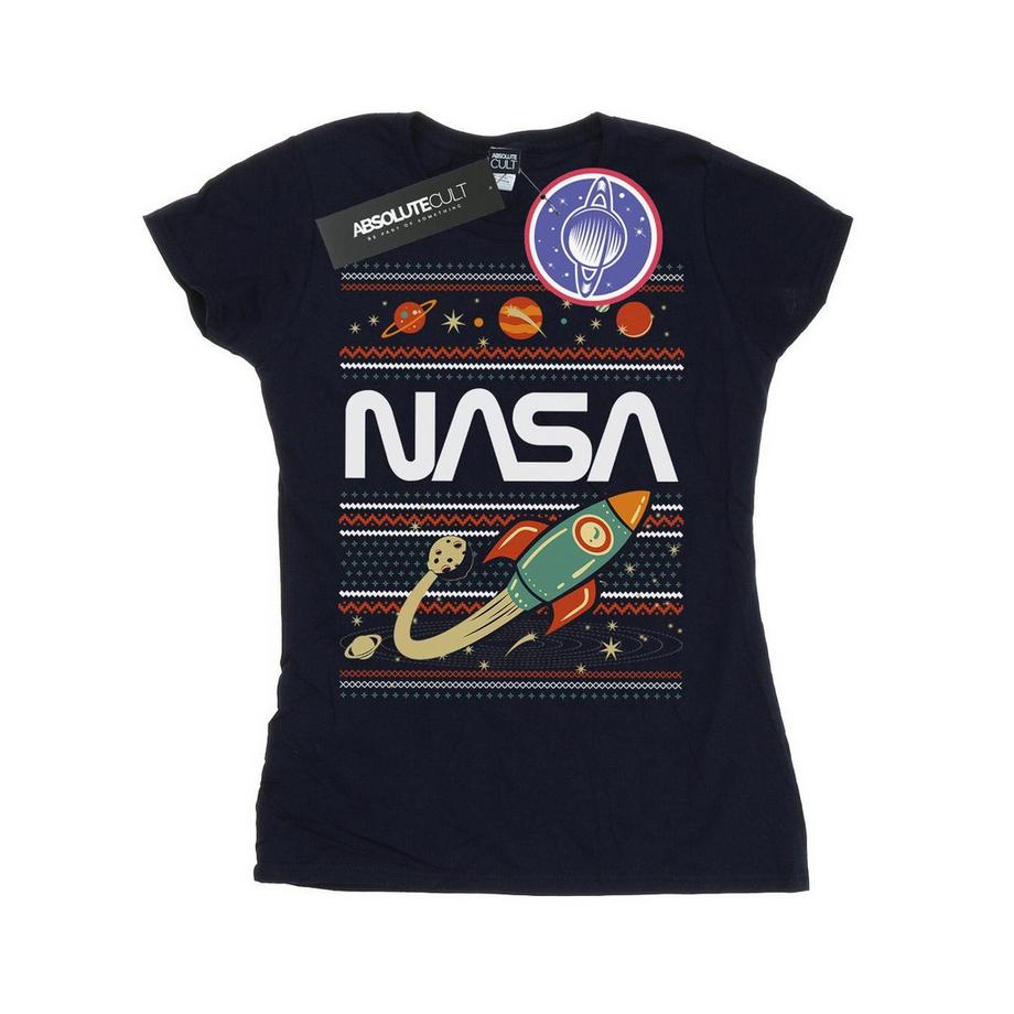 Nasa Christmas Jumper Style T-Shirt  