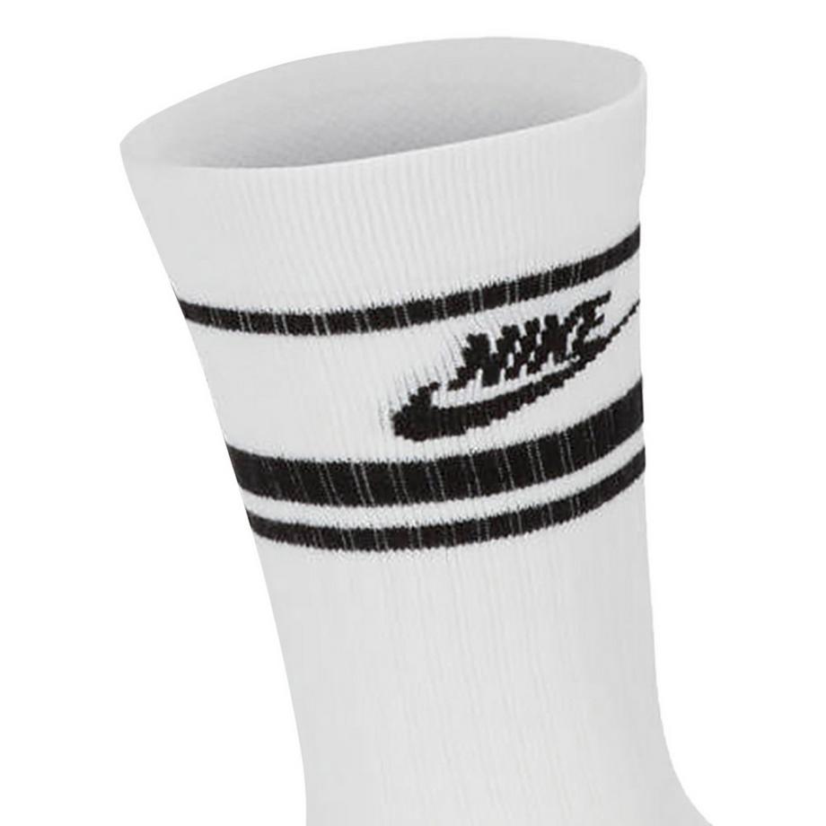 NIKE NSW Essential Stripe Chaussettes Crew Pack de 6  