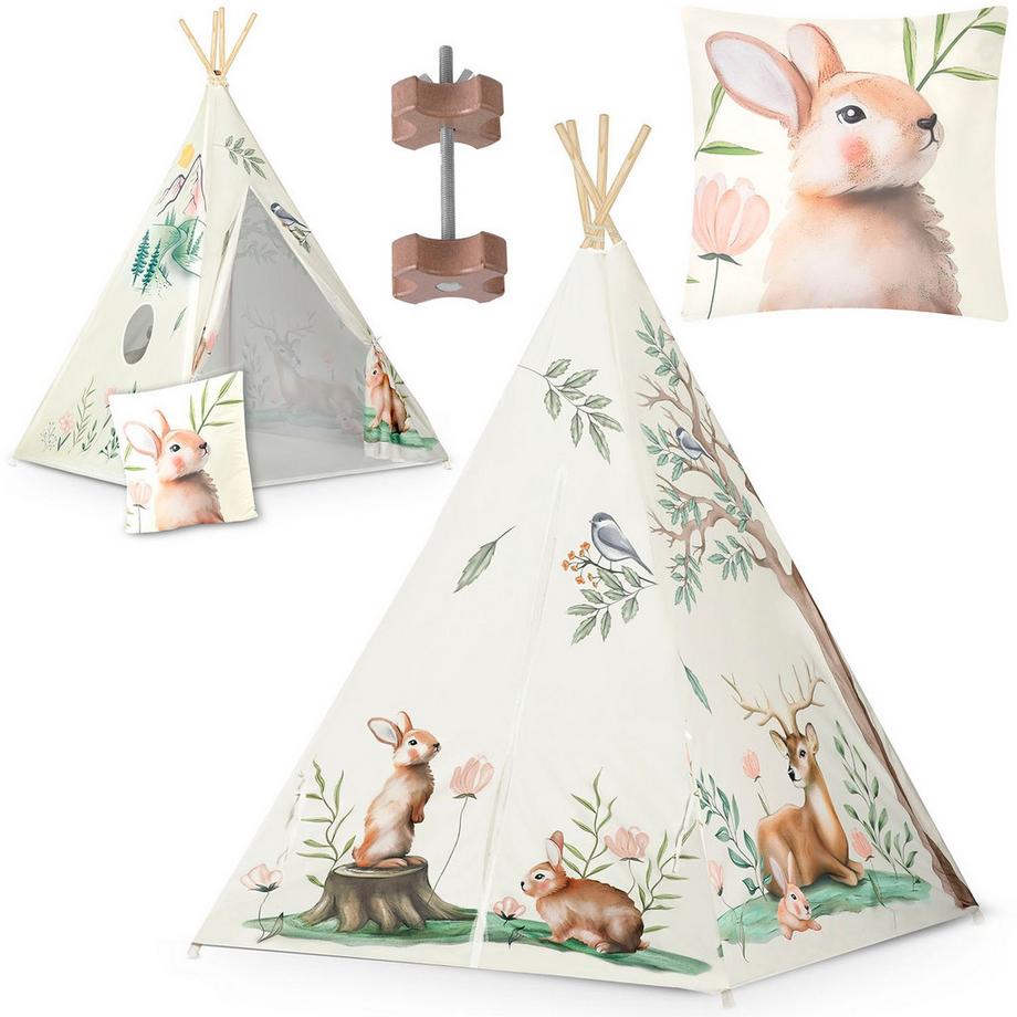 B2X  Kinder-Tipi-Zelt Nukido – Beige 