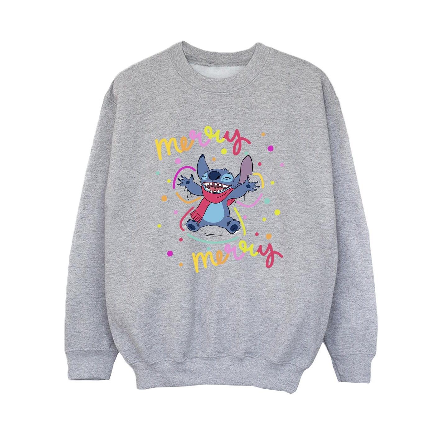 Disney  Lilo & Stitch Merry Rainbow Sweatshirt 