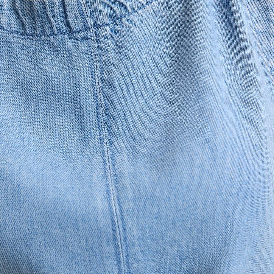 La Redoute Collections Ärmelloses Denim Rundhals Top  