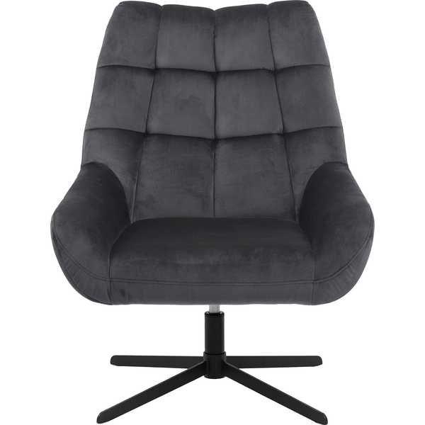 mutoni Fauteuil relax Ilan gris foncé  