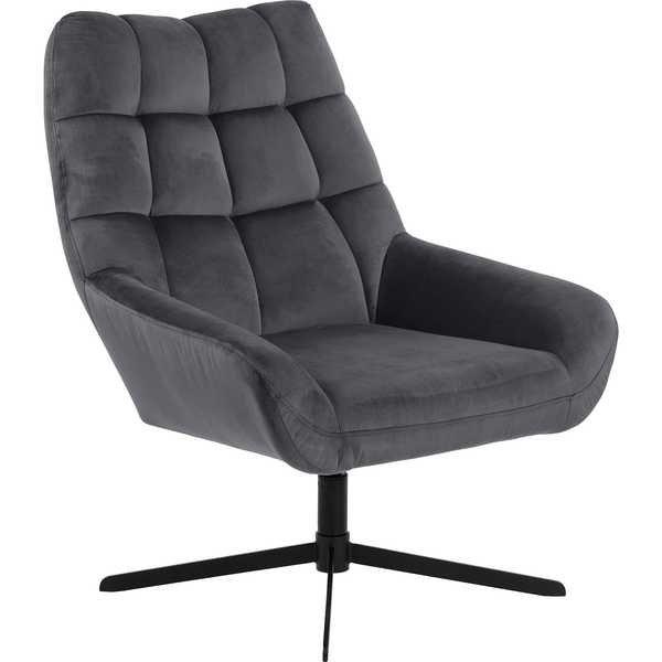 mutoni Fauteuil relax Ilan gris foncé  